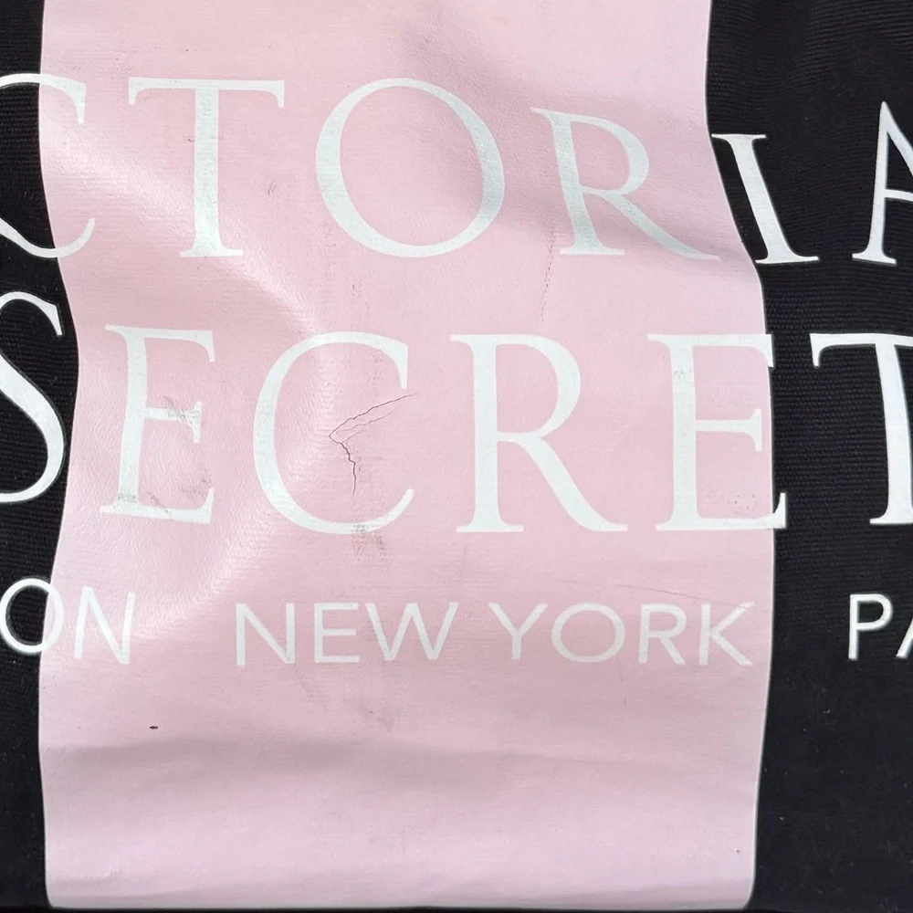 VICTORIA’S SECRET XL WEEKENDER TOTE BAG BLACK PINK
